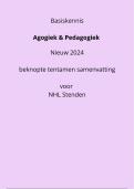 Zeer compacte samenvatting Agogiek en Pedagogiek voor NHL Stenden Social Work