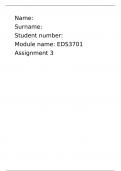 EDS3701 assignment 3 (answers) 2024