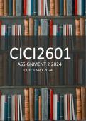 CIC2601 Assignment 2 Due 3 May 2024