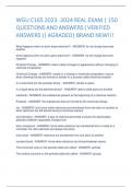 WGU C165 2023 -2024 REAL EXAM | 150  QUESTIONS AND ANSWERS ( VERIFIED  ANSWERS )| AGRADED| BRAND NEW!!!