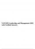 VATI RN Leadership and Management 2019 with Verified Answers, PN VATI Pharmacology Exam 2023/2024 Questions and Answers, VATI Care of children Answered 2024 with Complete Solution & VATI Proctored Final Assessment 1 With 100% Correct Answers 2023 Assured 