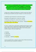 2024 ATI RN LEADERSHIP PROCTORED EXAM WITH  ALL 70 QUESTIONS AND CORRECT ANSWERS  GRADED A+/ RN ATI LEADERSHIP PROCTORED  ACTUAL EXAM 2024-2025 (LATEST VERSION)