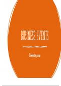 Samenvatting -  Music, Leisure & Business events (AO)