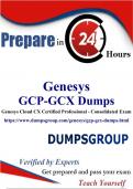 Unlock Your Genesys Cloud CX Professional Journey: 20% Discount on GCP-GCX Exam Question at DumpsGroup