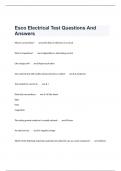 Esco Electrical Test Questions And Answers  What is current flow? -      ans-D.The flow of electrons in a circuit