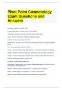 Pivot Point Cosmetology Exam Questions and Answers