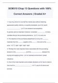 SCM315 Chap 13 Exam Questions with 100% Correct Answers | Graded A+