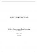 Solution Manual For Water-Resources Engineering, 4th Edition by David A. Chin
