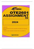 OTE2601 ASSIGNMENT 2 2024 QUESTION 1 Every entrepreneur has certain expectations and goals when choosing a  business.  1.1What is a close corporation in business? Give one examples. (5)