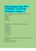 CSFA Practice Test 100%  VERIFIED ANSWERS  2024/2025 CORRECT ALREADY PASSED