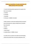 NUR4526 CHAPTER 19 FLUID ELECTROLYTE IMBALANCES WITH SOLUTION