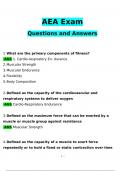 AEA Exam Questions and Answers Latest (Verified Answers)