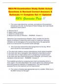 REX-PN Examination Study Guide Actual  Questions & Revised Correct Answers &  Rationale >> Complete Set >> Updated  100% Guarantee Pass !!