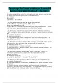 Fencing- Ref test midterm Exam/66 Answered Questions A+ Scores!!