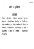 Motion- Aviation Physics