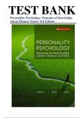 Test Bank for Personality Psychology 3rd Edition by Randy J. Larsen; 9781264869381, All Chapters 1-19