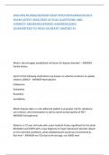 WALDEN NURS6630/NURS 6630 PSYCHOPHARMACOLOGY EXAM LATEST 2024/2025 ACTUAL QUESTIONS AND CORRECT ANSWERS(VERIFIED ANSWERS)100% GUARANTEED TO PASS!|ALREADY GRADED A+