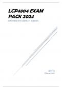 LCP4804 EXAM PACK 2024