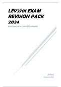 LEV3701 EXAM REVISION PACK 2024