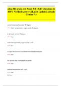 abea 8th grade test 9 unit 8(8.1-8.13 Questions &  100% Verified Answers | Latest Update | Already  Graded A+abea 8th grade test 9 unit 8(8.1-8.13 Questions &  100% Verified Answers | Latest Update | Already  Graded A+