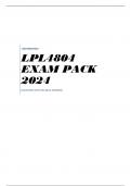 LPL4804 EXAM PACK 2024