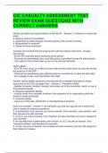CIC CASUALTY ASSESSMENT TEST REVIEW EXAM QUESTIONS WITH CORRECT ANSWERS