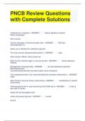 PNCB Review Questions with Complete Solutions