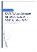 TPS3703 Assignment 1B 2024 (548158) - DUE 31 May 2024