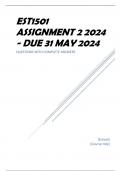 EST1501 Assignment 2 2024 - DUE 31 May 2024