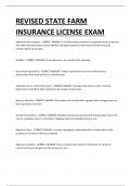 REVISED STATE FARM INSURANCE LICENSE EXAM 