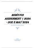 BSW3703 Assignment 1 2024 - DUE 8 May 2024