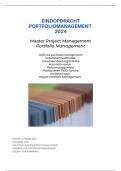 Voorbeeld module eindopdracht Portfoliomanagement NCOI 2024, Master Projectmanagent, Volwassenheidsmodel, Risicomanagement, PMO functie e.d., geslaagd cijfer 8