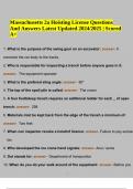 Massachusetts 1A Hoisting License Questions and Answers Updated 2024 | MA Hoisting License 1B Questions With Verified Answers | Massachusetts 1C & 2A Hoisting License Questions and Answers Latest | Massachusetts 1B Hoisting License Prep Exam Questions And