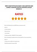 WEST COAST EMT BLOCK EXAM 1 2024 QUESTION AND CORRECT ANSWERS VERIFIED ANSWERS ALREADY GRADED A+