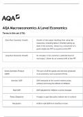 AQA Macroeconomics A Level Economics