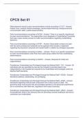 CPCS Set 01 Exam Questions and Answers 