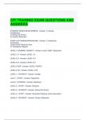 CPI TRAINING EXAM QUESTIONS AND ANSWERS 2024 / GRADED A