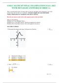 UMGC MATH 107 FINAL EXAMINATION FALL 2023 WITH DETAILED ANSWERS| SCORED A+