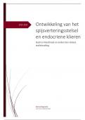 Samenvatting embryologie van blok gastro-intestinaal en endocrien stelsel, stofwisseling