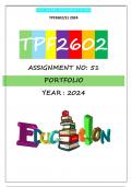 TPF2602 ASSIGNMENT 51 2024 (FULL  PORTFOLIO)