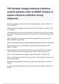 740 Variable voltage selective-collective control systems (refer to NEIEP simplex or duplex selective-collective wiring diagrams) Exam 2024/2025 Questions With Verified Solutions.