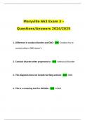 Maryville 663 Exam 3 – Questions/Answers 2024/2025