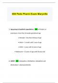 Maryville Pharm Exam,Patho Exam,Psych Exam,NURS 663 EXAM  PACKAGE DEAL