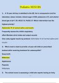 Pediatric HESI BS Questions and Answers 2024/2025