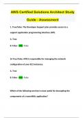 AWS Certified Solutions Architect Study Guide - Assessment