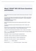 BIOS 252 Exam Bundle (Graded A)