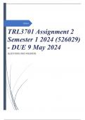 TRL3701 Assignment 2 Semester 1 2024 (526029) - DUE 9 May 2024