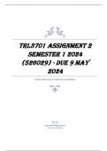 TRL3701 Assignment 2 Semester 1 2024 (526029) - DUE 9 May 2024