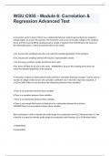 WGU C955 - Module 6: Correlation & Regression Advanced Test    A researcher wants to know if there was a relationship between student age and desire to complete a college degree. To answer this question, the researcher used a local community college as th