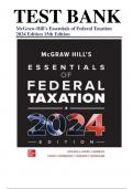 Test Bank - McGraw-Hill's Essentials of Federal Taxation 2024 Edition 15th Edition by Spilker